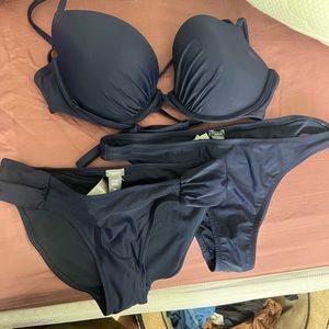 NWT aerie bikini and two bottoms